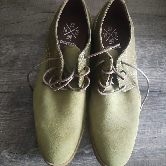 Stacy Adams Olive Green Suede Men\'s Shoes Stacy Adams Olive Green Suede Men\'s Shoes